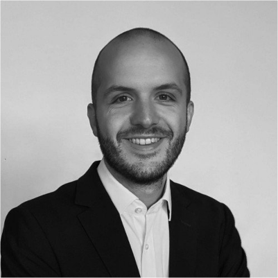 Headshot of Cornelius Witt, greyscale